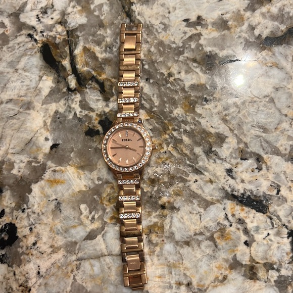 Fossil rose gold with bling and second hand - Picture 3 of 4